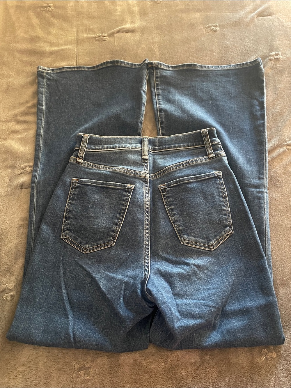 Abercrombie & Fitch Dark Blue Flare Jeans - Picture 4 of 5